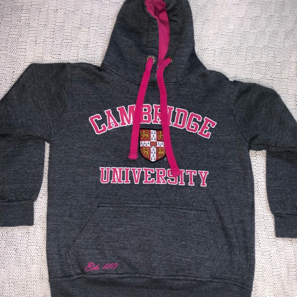 Women’s Cambridge University Gray/Hot Pink Hoodie - S - Picture 2 of 8
